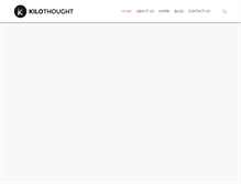 Tablet Screenshot of kilothought.com